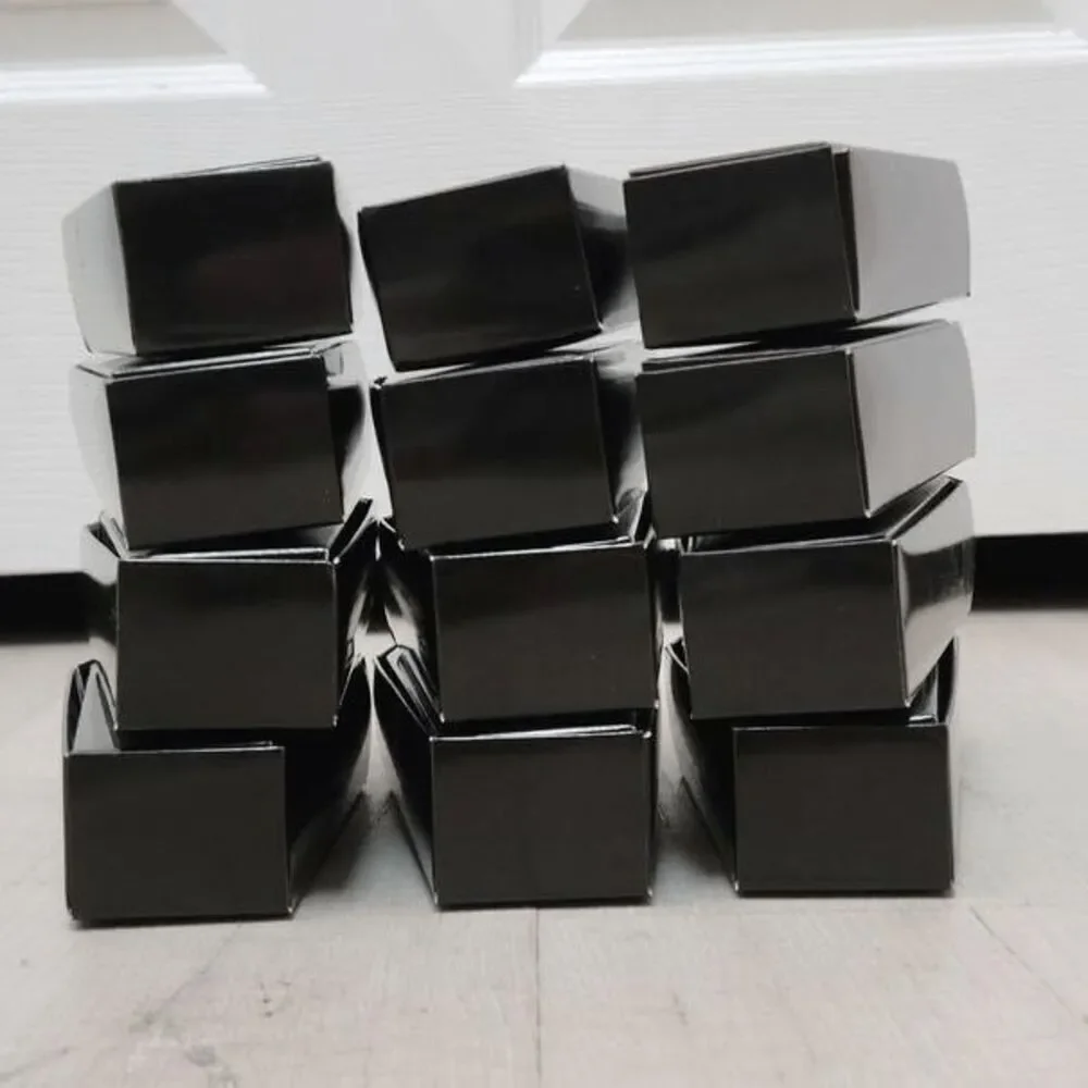 ⚰️12pcs Set Halloween Goth Coffin Casket Party Favor Treat Boxes Black Cardboard